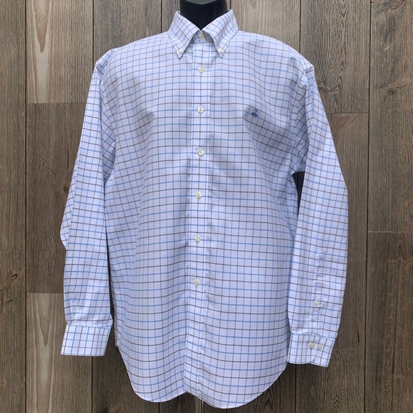 (3) Brooks Brothers Plaid L/S Button Down Shirts. - Picture 4 of 8